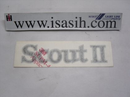 Picture of Scout II Decal  OEM,  Silver Trim