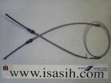 Picture of Rear Parking Brake Cable, 79-80 Scout II 100" WB