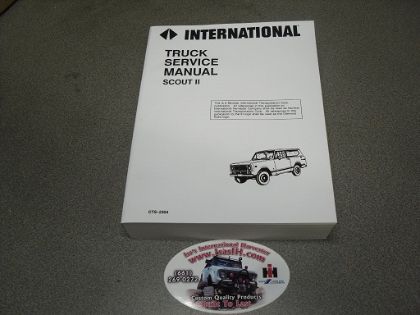 Picture of Service Manual, Scout II 1971-1975