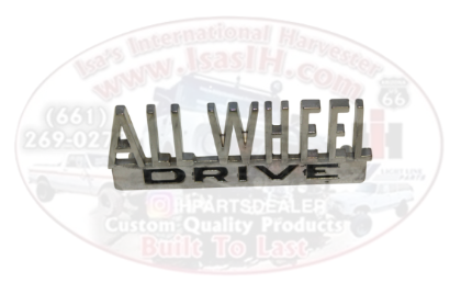 Picture of All Wheel Drive Emblem for 1961-71 Scout 80, Scout 800, 1959-68 IH Pickup and Travelall