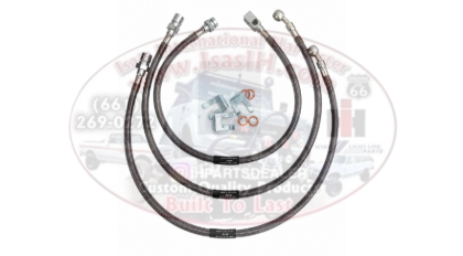 Picture of Stainless Braided Brake Line Kit Scout II - 8" OS